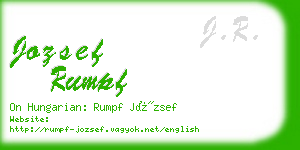 jozsef rumpf business card
